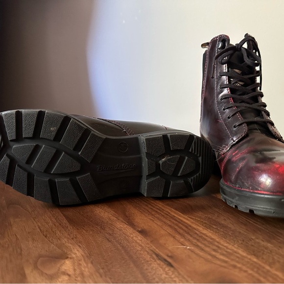 Blundstone | Water resistant | LACE UP BOOTS - BORDEAUX BRUSH | size 7.5 - Picture 5 of 8